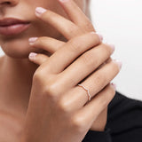 Volt Diamond Ring in 18k Rose Gold