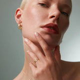 Dafne Diamond Ring in 18k Yellow Gold