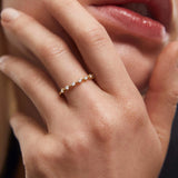 Sortija Anwen de Diamantes en Oro Amarillo de 18 Kt