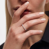 Sortija Anwen de Diamantes en Oro Blanco de 18 Kt