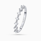 Sortija Anwen de Diamantes en Oro Blanco de 18 Kt