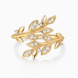 Dafne Diamond Open Ring in 18k Yellow Gold 