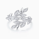 Dafne Diamond Open Ring in 18k White Gold
