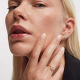 Florence Emerald and Diamond Ring in 18k Yellow Gold 