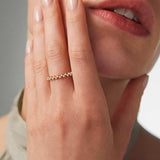 Sortija Liv de Diamantes en Oro Amarillo de 18 Kt