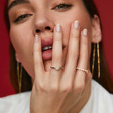 Sortija Liv de Diamantes en Oro Amarillo de 18 Kt