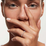Sortija Liv de Diamantes en Oro Blanco de 18 Kt