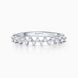 Sortija Liv de Diamantes en Oro Blanco de 18 Kt