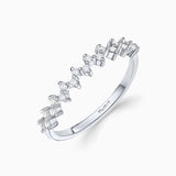Sortija Liv de Diamantes en Oro Blanco de 18 Kt