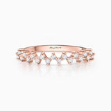 Anel de diamante Liv em ouro rosa 18 K