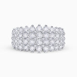 Anel de diamante Colosseo em ouro branco 18 K