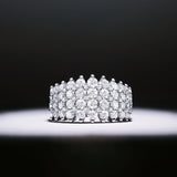 Anel de diamante Colosseo em ouro branco 18 K