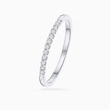 Sweet Diamonds Half Eternity Ring in 18k White Gold