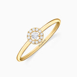 Anel de diamante Ariadne em ouro amarelo 18K