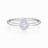 Sortija Ariadne de Diamantes en Oro Blanco de 18 Kt
