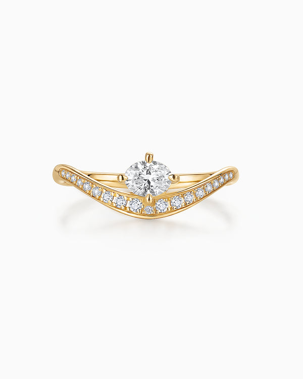 Sortija Liora Senda de Diamantes en Oro Amarillo de 18 kt