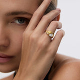 Sortija Liora de Diamantes en Oro Amarillo de 18 kt