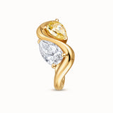 Sortija Liora de Diamantes en Oro Amarillo de 18 kt