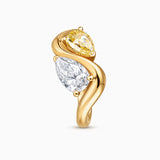 Anel Liora de Diamantes em Ouro Amarelo de 18 ct