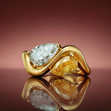 Sortija Liora de Diamantes en Oro Amarillo de 18 kt
