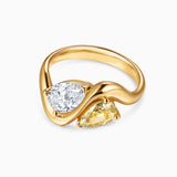 Sortija Liora de Diamantes en Oro Amarillo de 18 kt