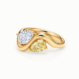 Sortija Liora de Diamantes en Oro Amarillo de 18 kt