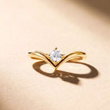 Sortija Liora Aria de Diamante en Oro Amarillo de 18 kt