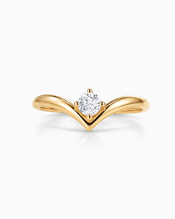 Sortija Liora Aria de Diamante en Oro Amarillo de 18 kt