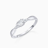Lyra 0.26 ct Diamond Ring in 18k White Gold