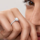 Rosalind 1 ct Solitaire Diamond Ring in 18k White Gold