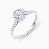 Rosalind 1 ct Solitaire Diamond Ring in 18k White Gold