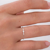 Sortija Valerie de Diamantes en Oro Blanco de 18 Kt