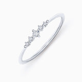 Sortija Valerie de Diamantes en Oro Blanco de 18 Kt