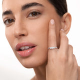 Pavé Tressa 0.80 ct Diamond Ring in 18k White Gold