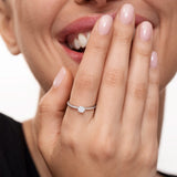 Always 0.30 ct Solitaire Diamond Ring in 18k White Gold