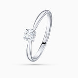 Always 0.30 ct Solitaire Diamond Ring in 18k White Gold