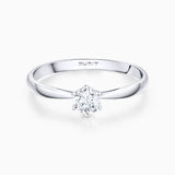 Solitario Always de Diamante 0,40 Cts. en Oro Blanco de 18 Kt