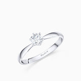 Solitario Always de Diamante 0,40 Cts. en Oro Blanco de 18 Kt