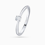 Solitario Always de Diamante 0,20 Cts. en Oro Blanco de 18 Kt