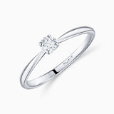 Solitario Always de Diamante 0,20 Cts. en Oro Blanco de 18 Kt