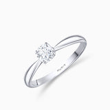 Always 0.50 ct Solitaire Diamond Ring in 18k White Gold