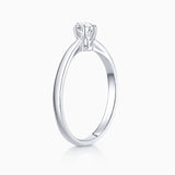 Sempre Solitário Diamante 0,10 Cts. em ouro branco 18 Kt