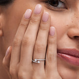 Sortija Paris & Helen de Diamantes 0,18 Cts. en Oro Blanco de 18 Kt