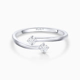 Sortija Paris & Helen de Diamantes 0,18 Cts. en Oro Blanco de 18 Kt