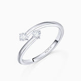 Sortija Paris & Helen de Diamantes 0,18 Cts. en Oro Blanco de 18 Kt