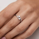 Sortija Paris & Helen de Diamantes 0,25 Cts. en Oro Blanco de 18 Kt
