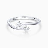 Sortija Paris & Helen de Diamantes 0,25 Cts. en Oro Blanco de 18 Kt