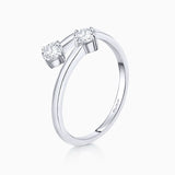 Anel de diamante Paris &amp; Helen 0,40 Cts. em ouro branco 18 Kt