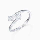 Anel de diamante Paris &amp; Helen 0,40 Cts. em ouro branco 18 Kt