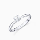 Solitario Always de Diamante 0,40 Cts. en Oro Blanco de 18 Kt